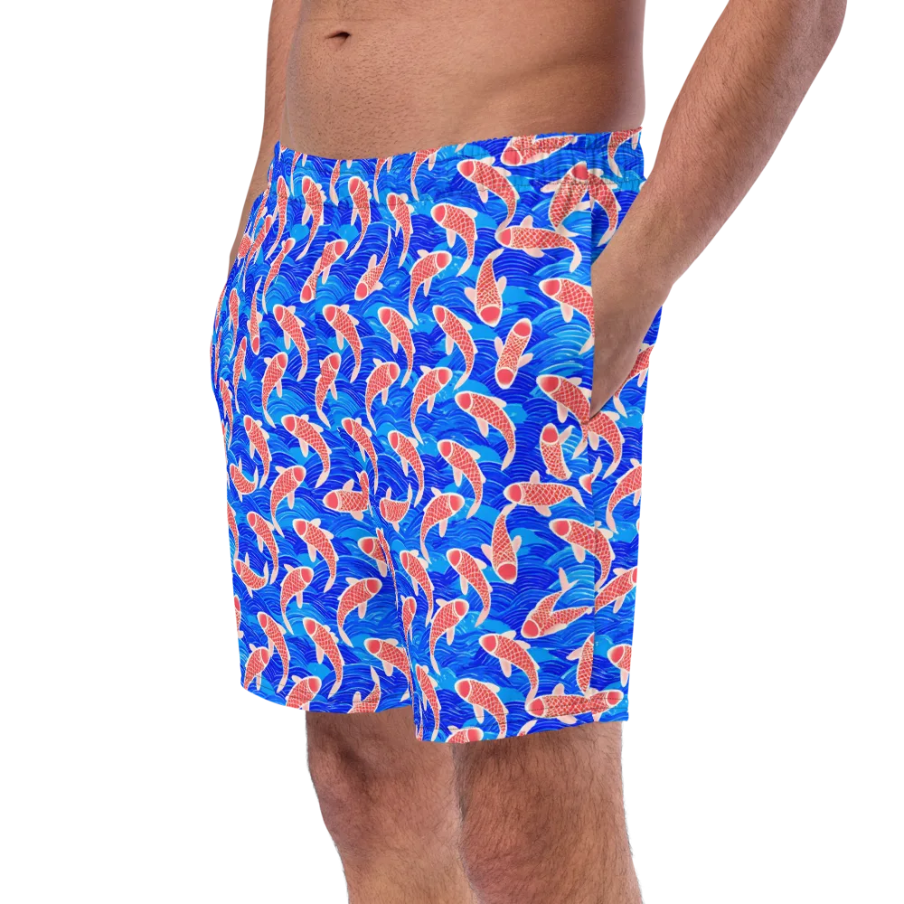 Cobalt Current on Swim Trunks — Left Front