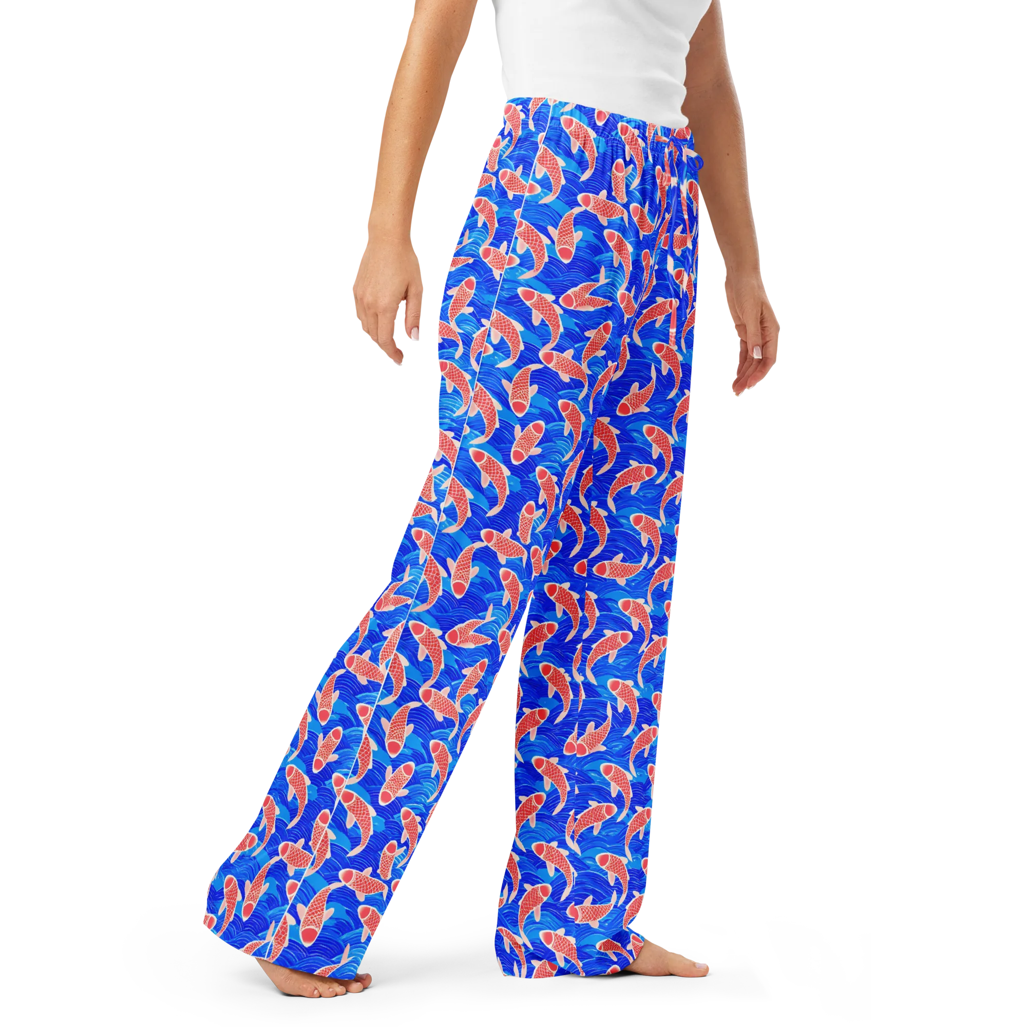 Cobalt Current on Women's Pajama Pants — Right Front