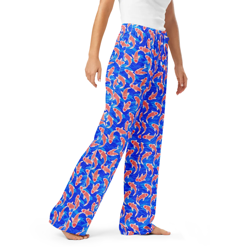 Cobalt Current on Women's Pajama Pants — Right Front
