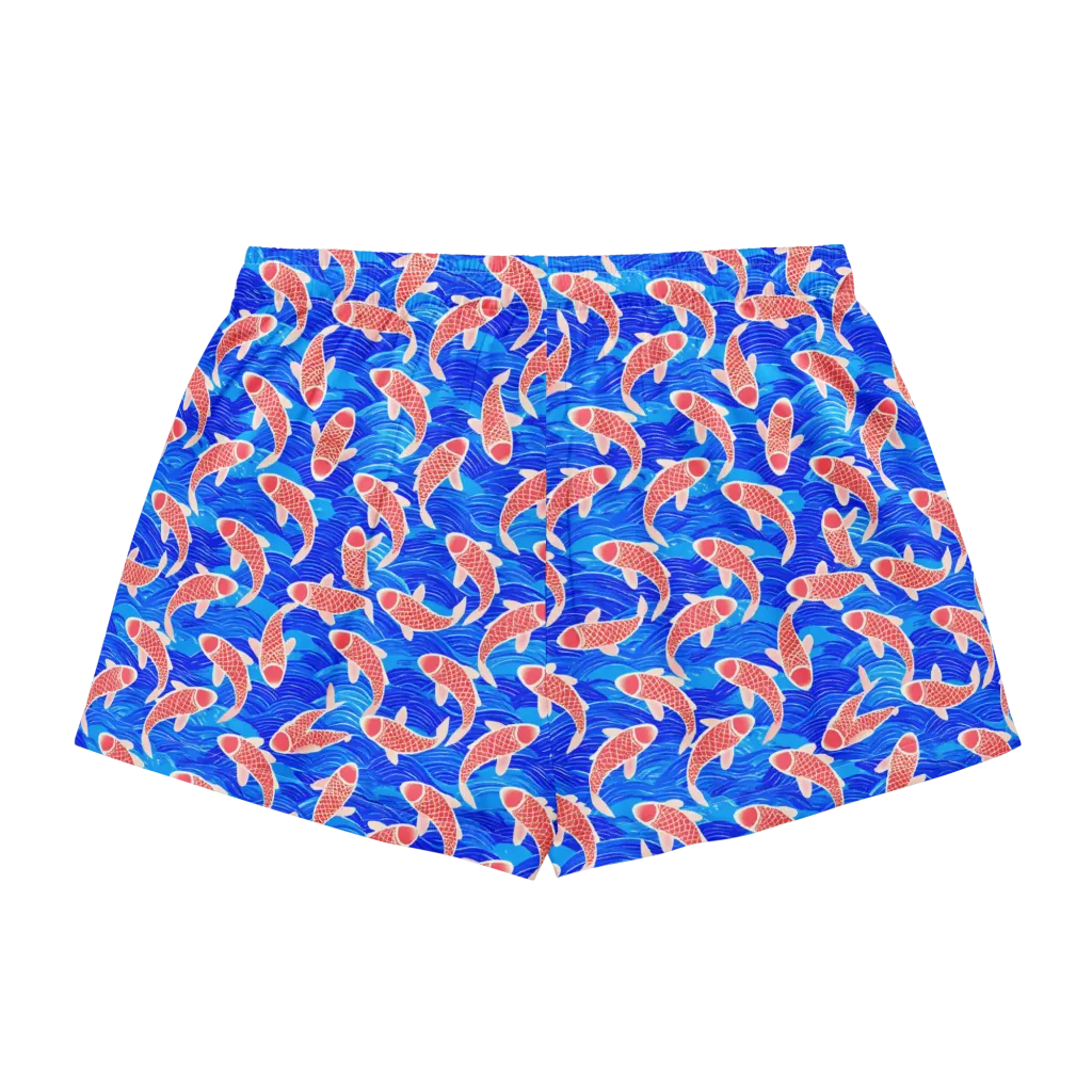 Cobalt Current on Women's Pajama Shorts — Back