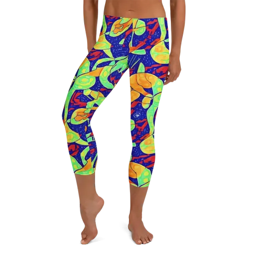 Prism Koi on a Capri Leggings