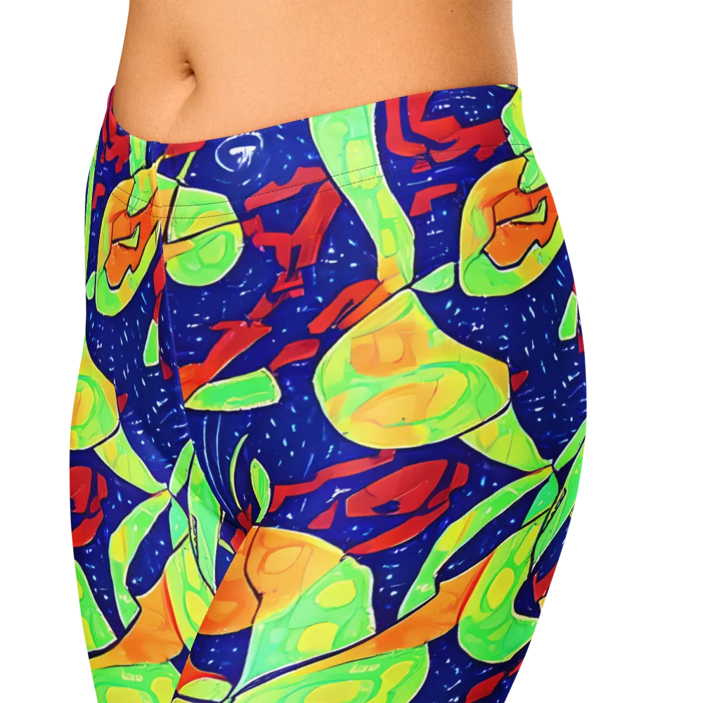 Prism Koi on Capri Leggings — Zoomed-in