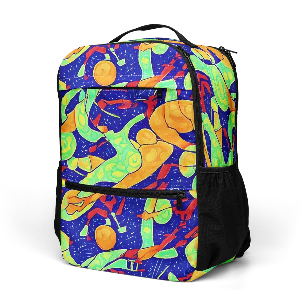 Prism Koi on Utility Backpack — Left Front
