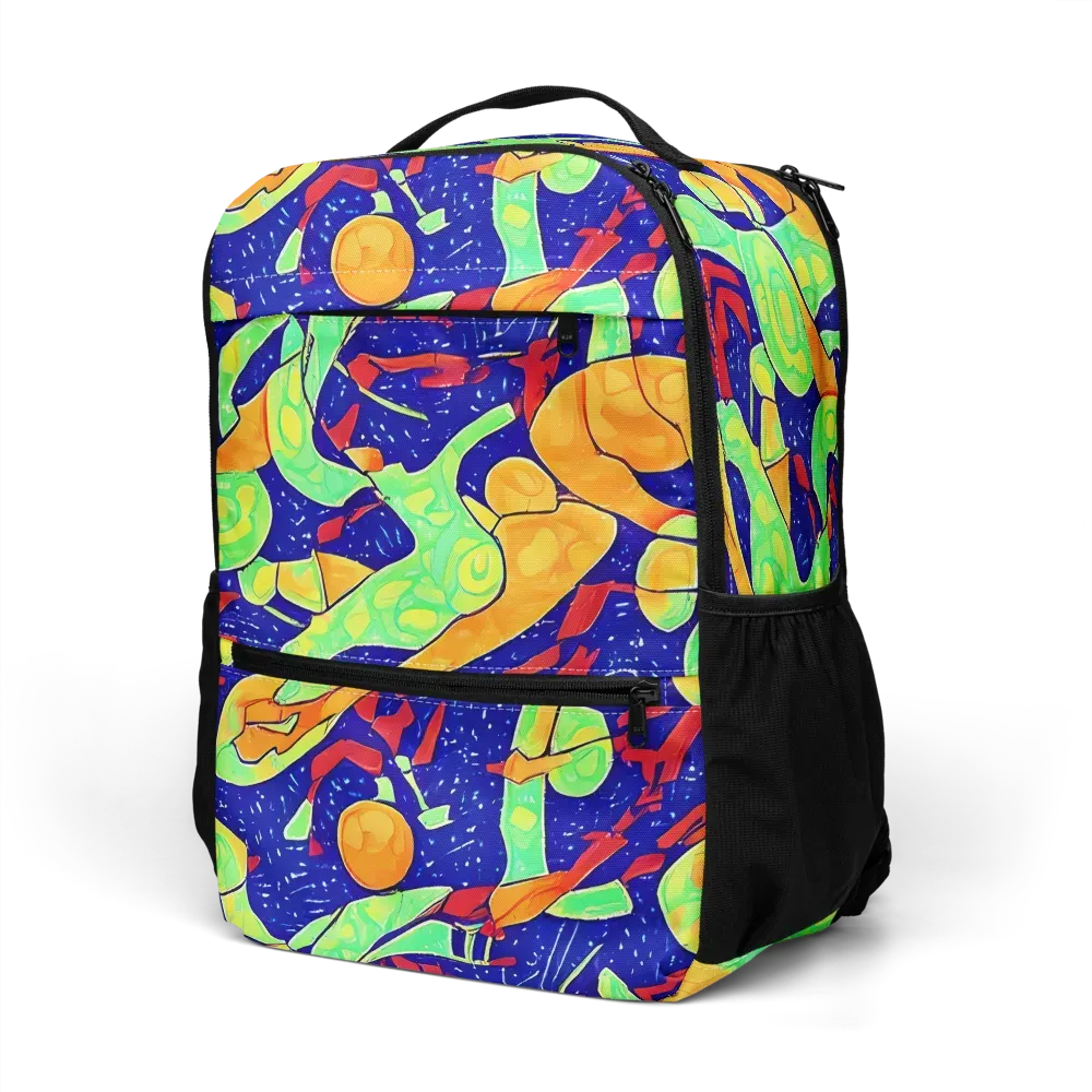 Prism Koi on Utility Backpack — Left Front