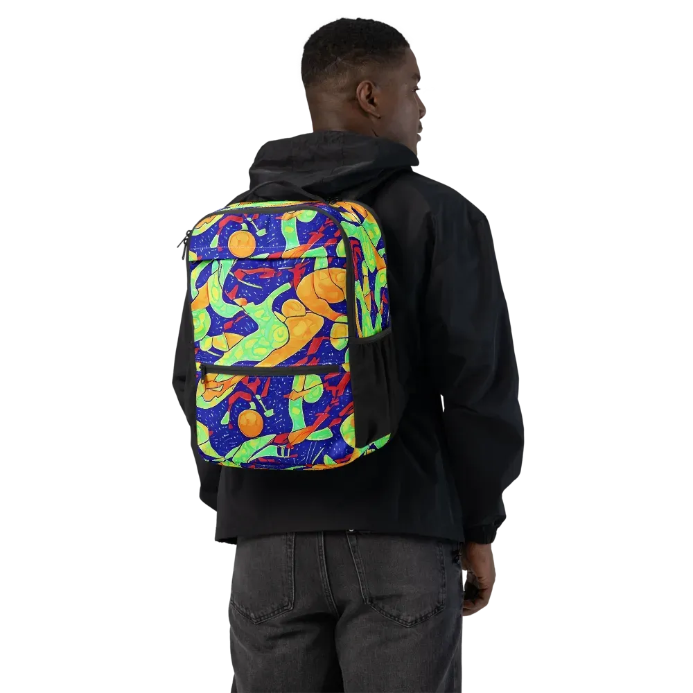 Prism Koi on Utility Backpack — Back