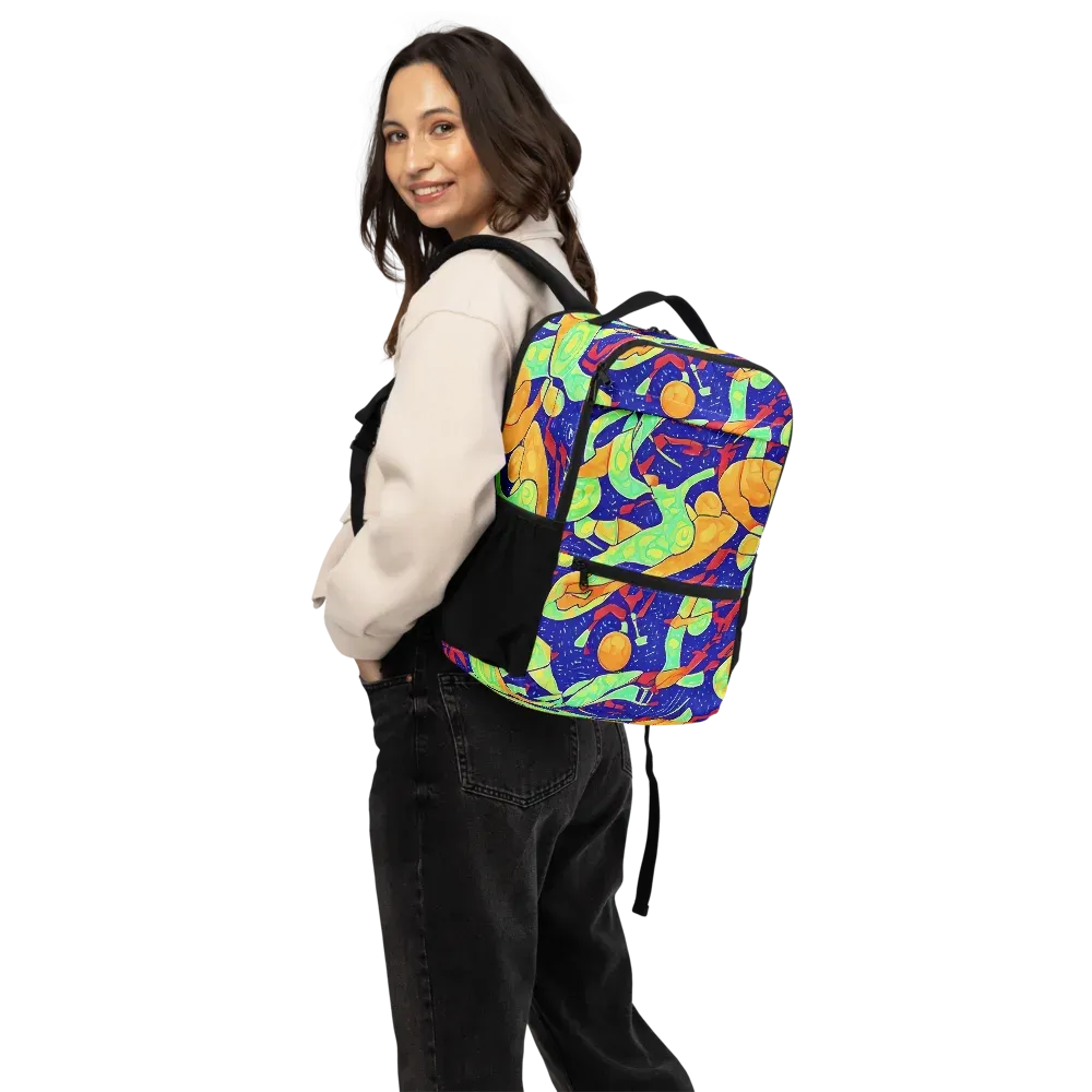 Prism Koi on Utility Backpack — Back