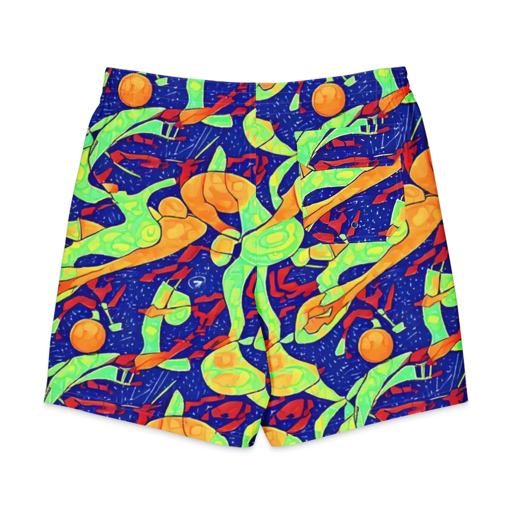 Prism Koi on Men's Board Shorts — Back