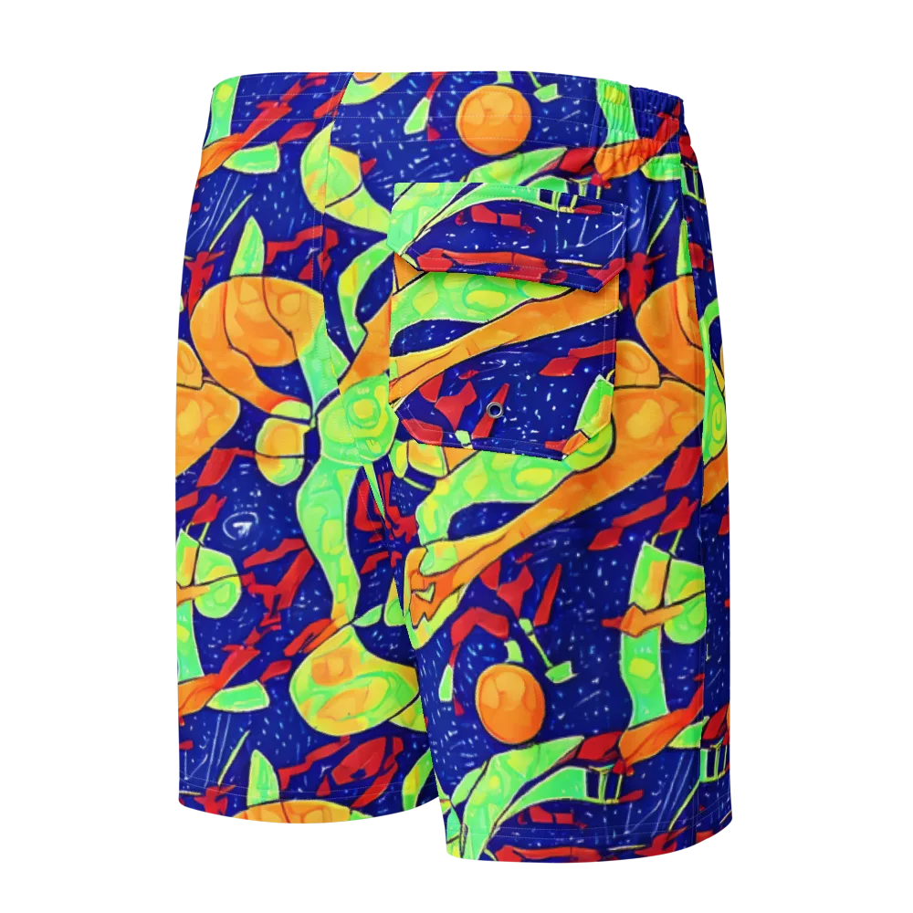 Prism Koi on Men's Board Shorts — Back