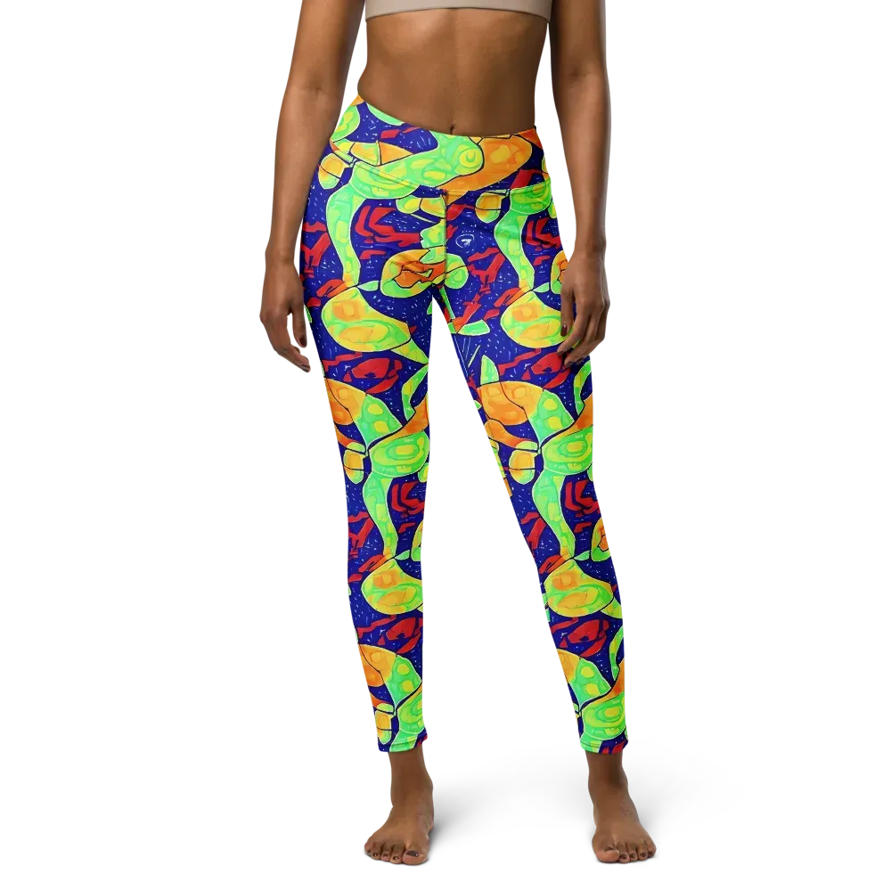 Prism Koi on Yoga Leggings — Front