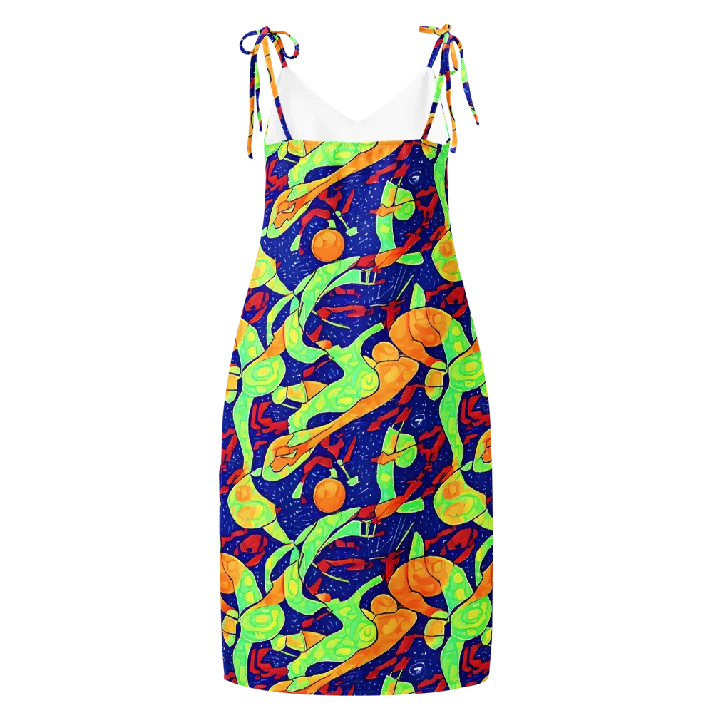 Prism Koi on Slip Dress — Back