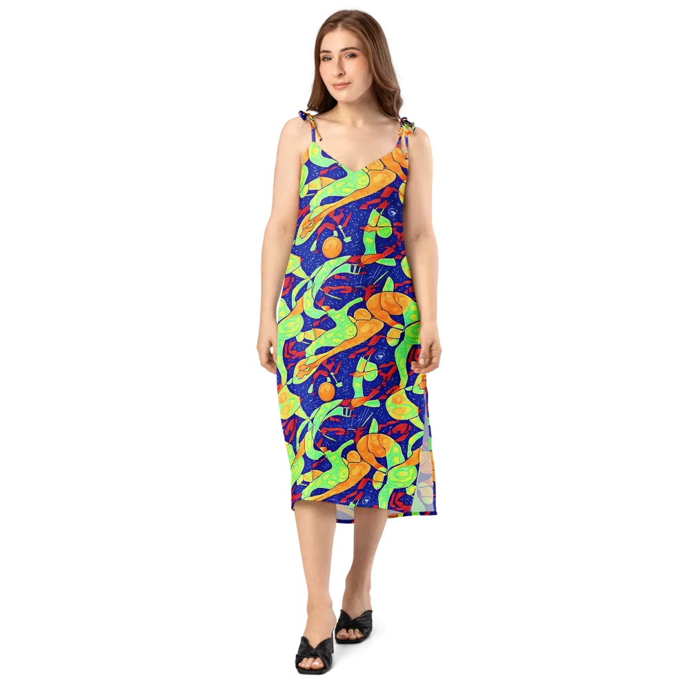 Prism Koi on Slip Dress — Front