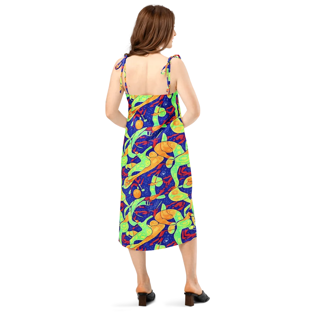 Prism Koi on Slip Dress — Back