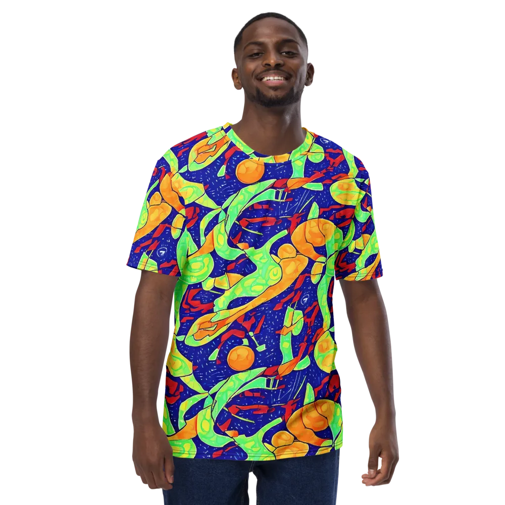 Prism Koi on Men's Crew Neck T-Shirt — Front