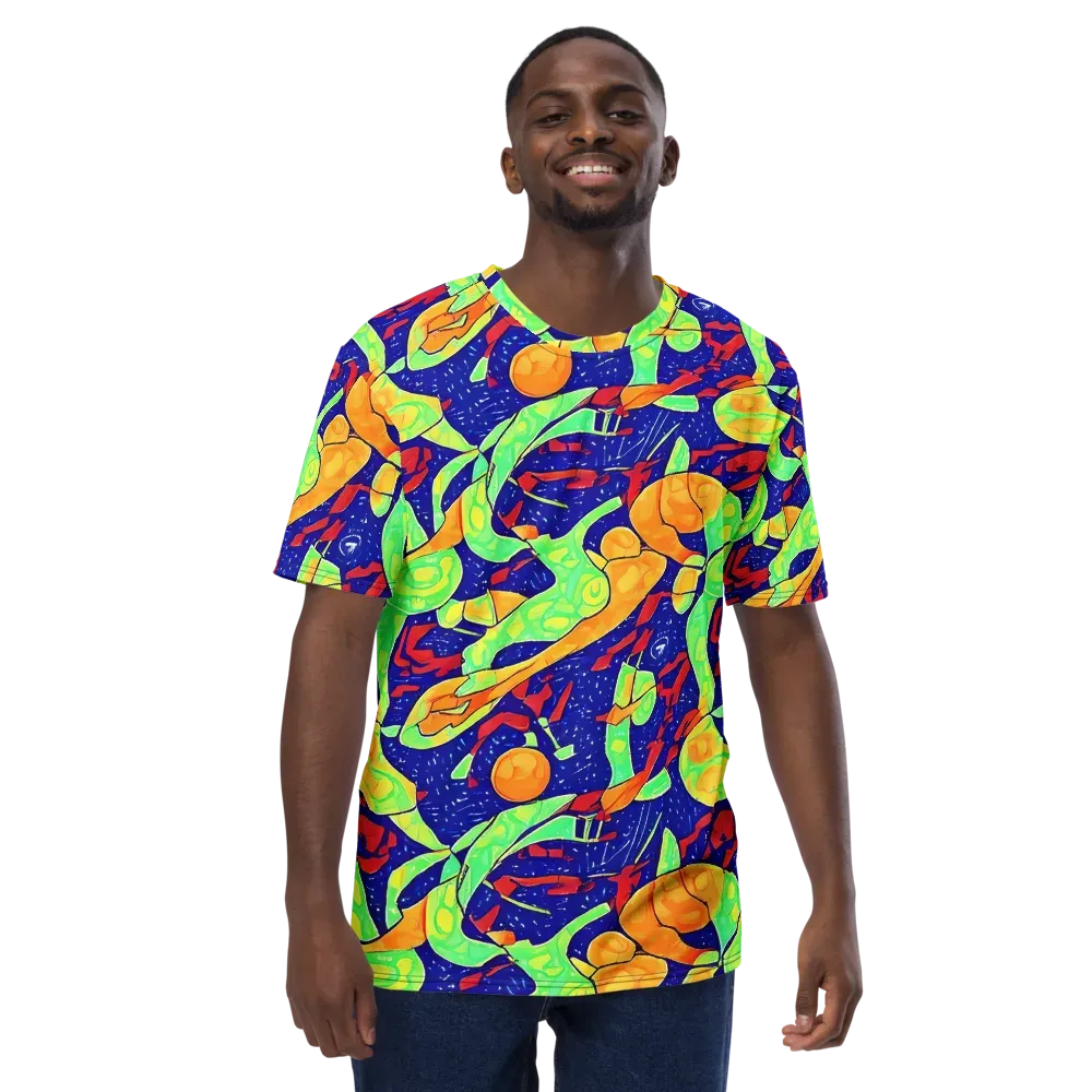 Prism Koi on Men's Crew Neck T-Shirt — Front
