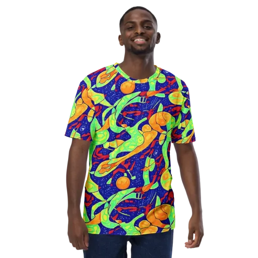 Prism Koi on a Men's Crew Neck T-Shirt