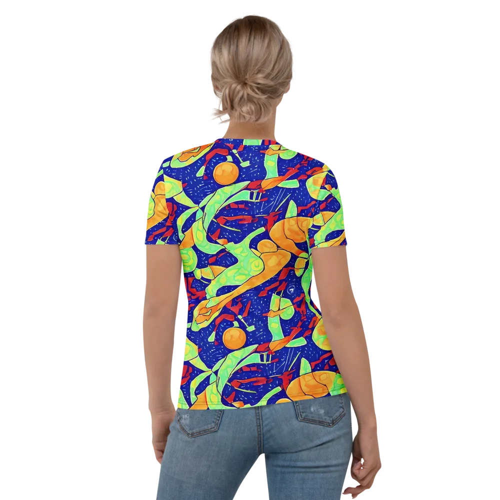 Prism Koi on Women's Crew Neck T-Shirt — Back