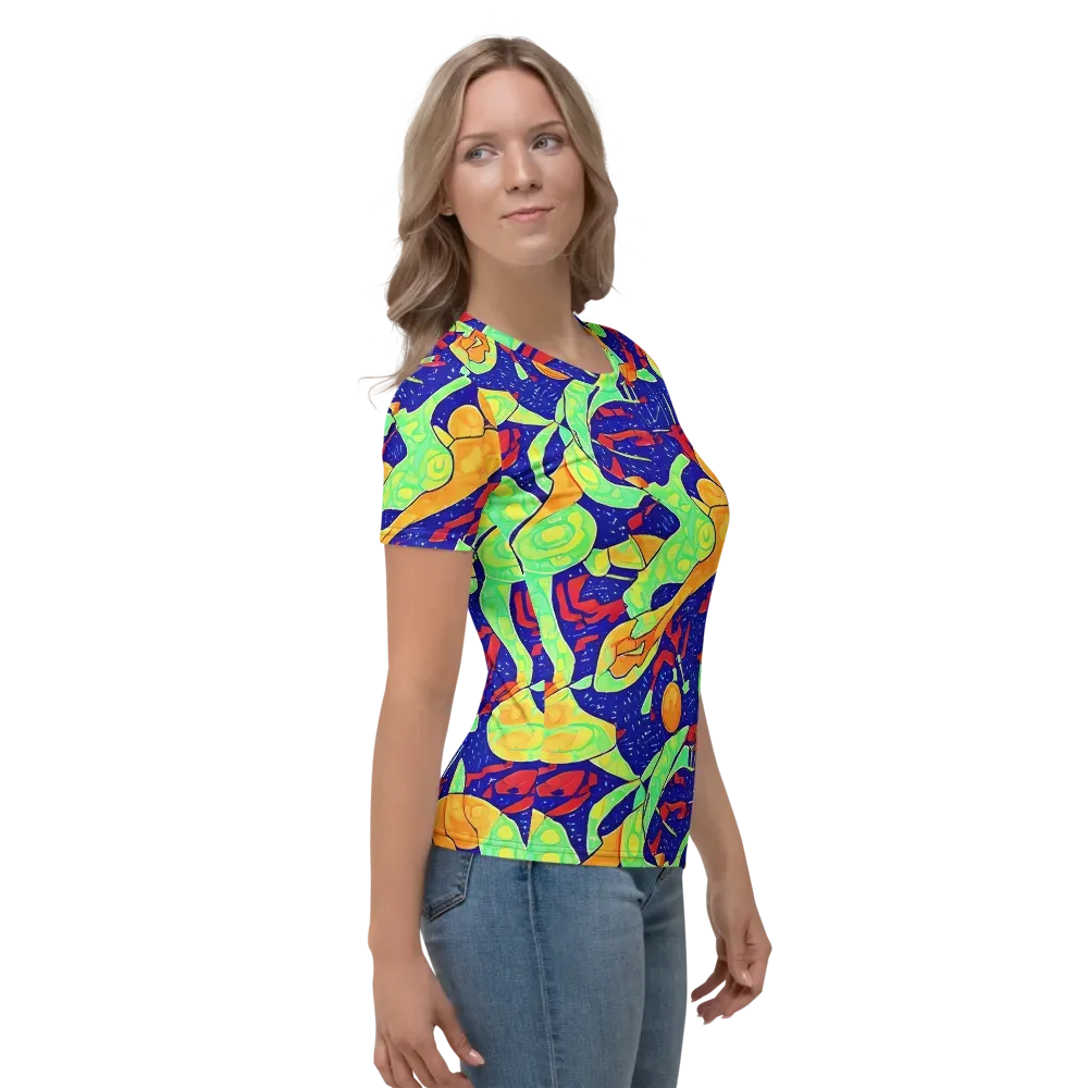 Prism Koi on Women's Crew Neck T-Shirt — Right