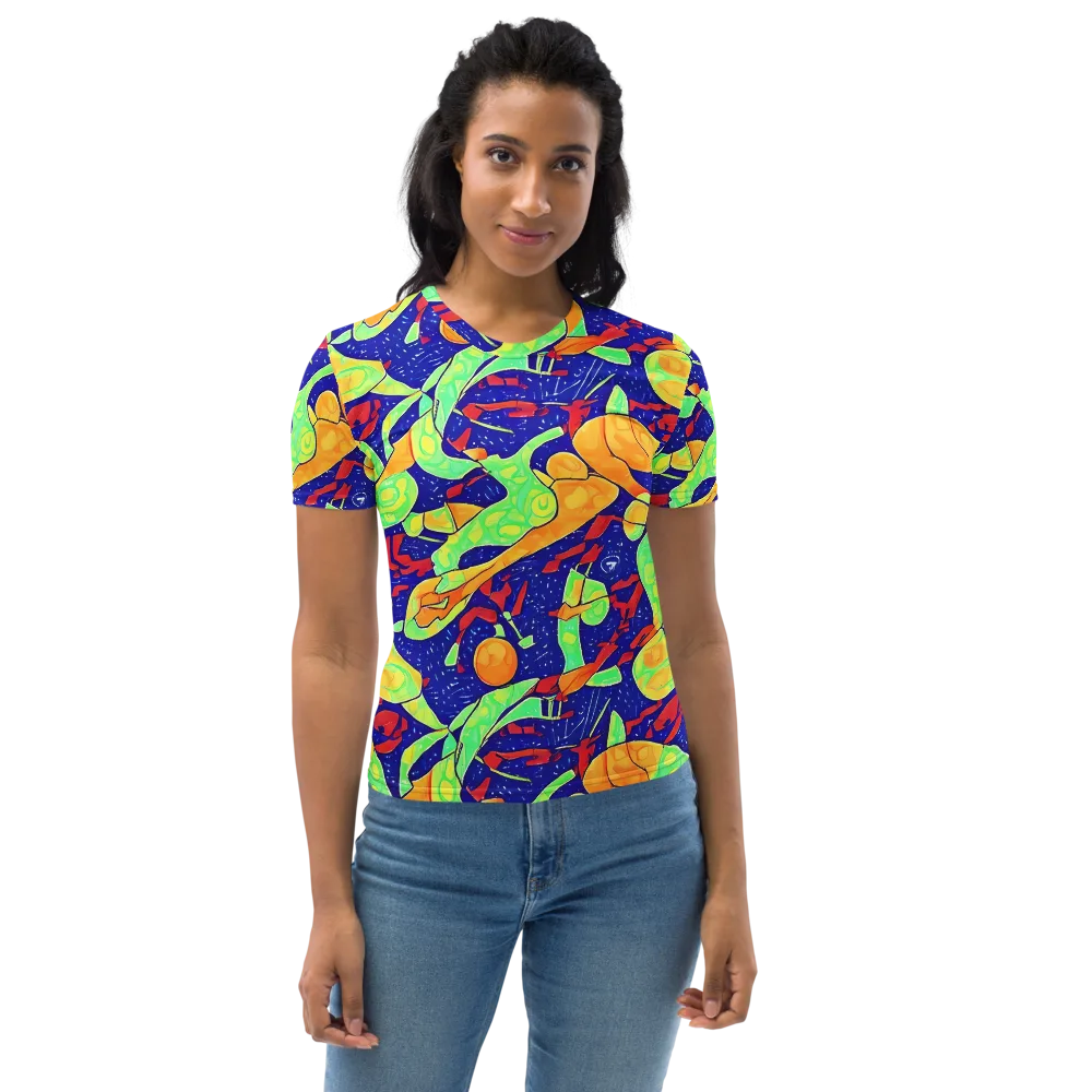 Prism Koi on Women's Crew Neck T-Shirt — Front