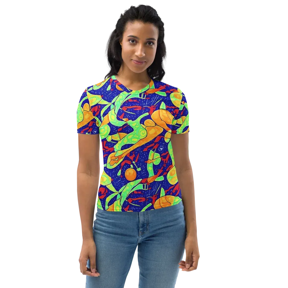 Prism Koi on Women's Crew Neck T-Shirt — Front