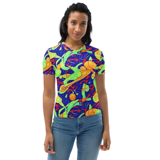 Prism Koi on a Women's Crew Neck T-Shirt