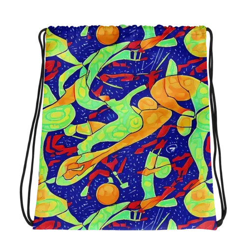 Prism Koi on a Drawstring Bag