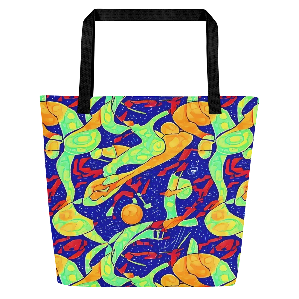 Prism Koi on Large Tote Bag W/ Pocket — Front