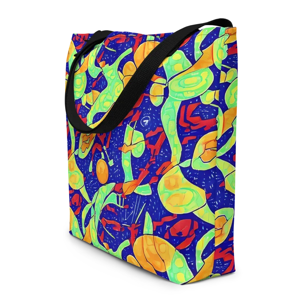 Prism Koi on Large Tote Bag W/ Pocket — Front