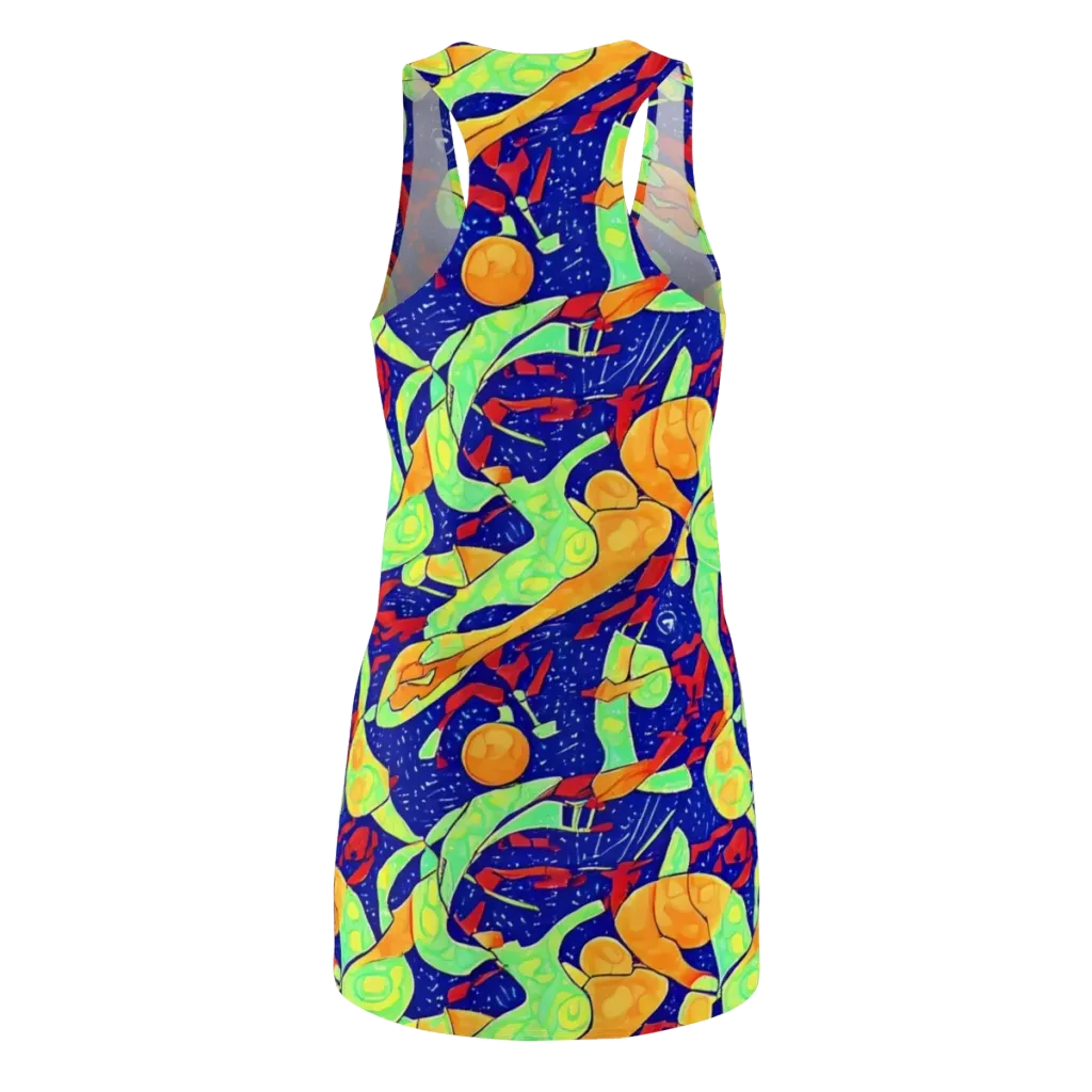 Prism Koi on Racerback Dress — Back
