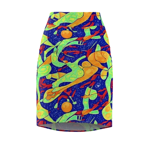 Prism Koi on a Pencil Skirt