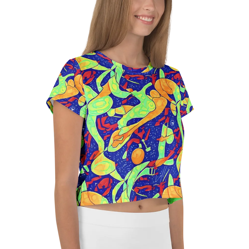 Prism Koi on Crop Tee — Right
