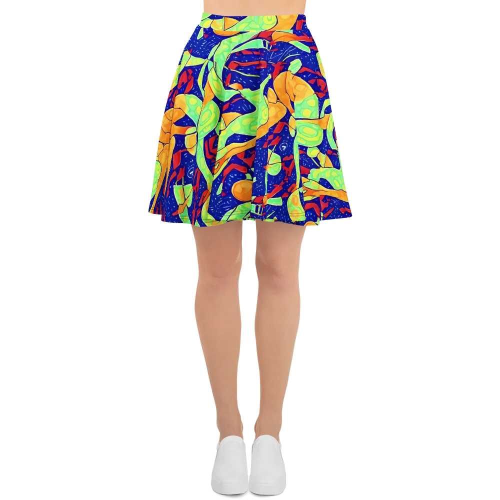 Prism Koi on Skater Skirt — Front
