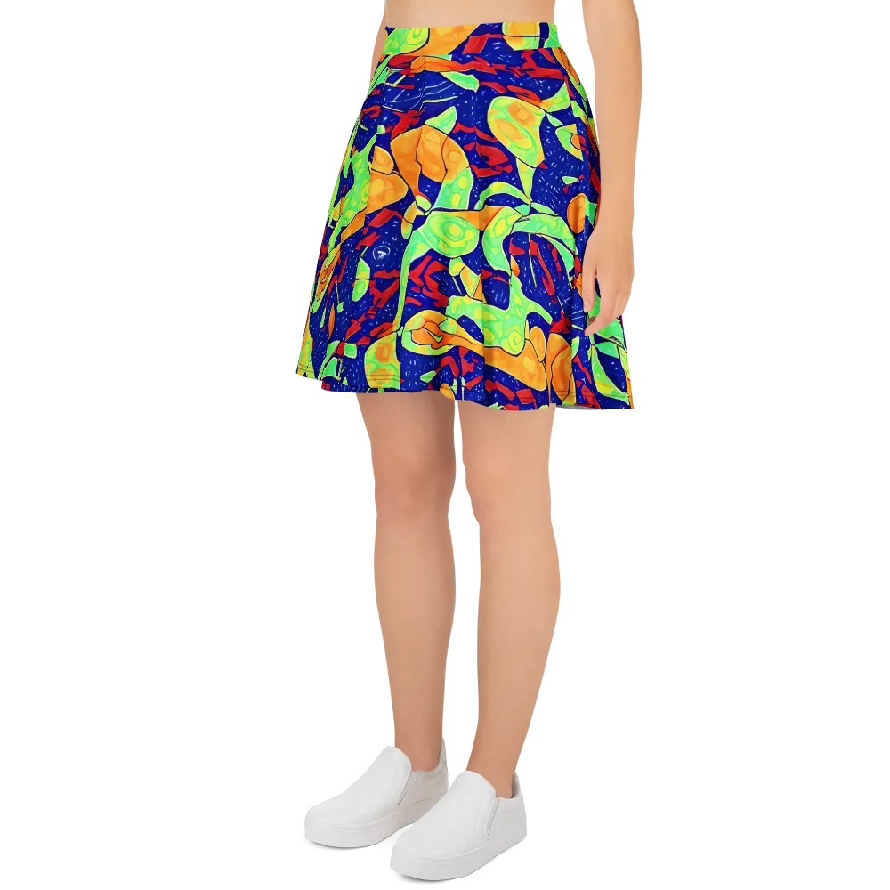 Prism Koi on Skater Skirt — Left