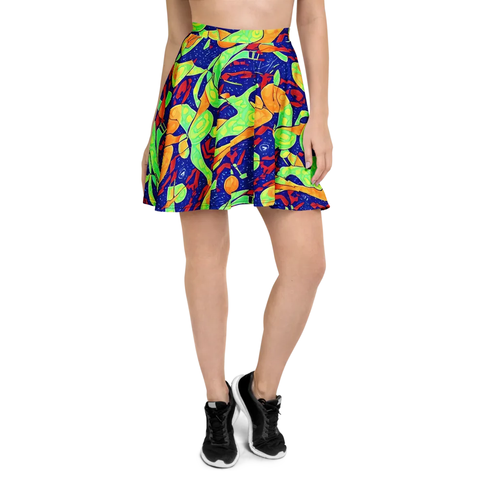 Prism Koi on Skater Skirt — Front