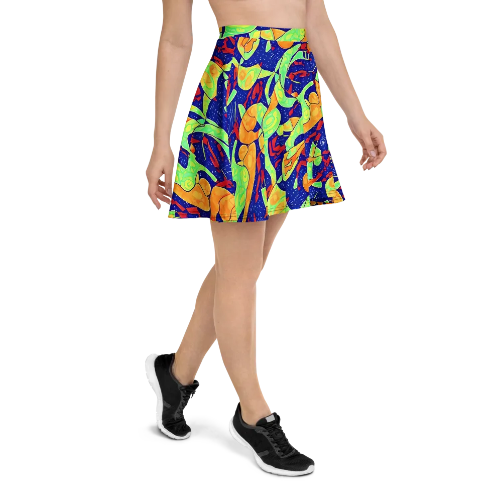 Prism Koi on Skater Skirt — Right
