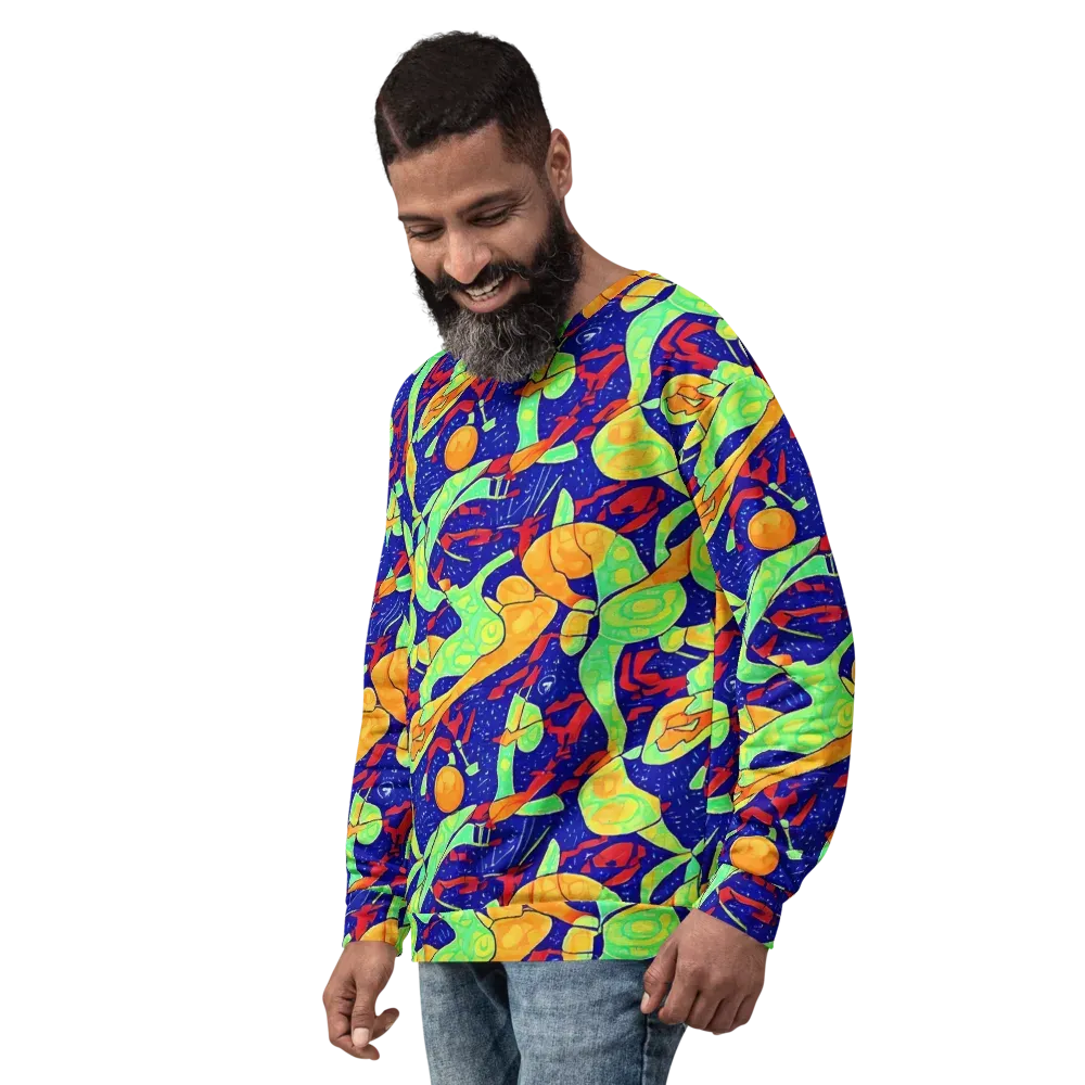 Prism Koi on Sweatshirt — Left Front