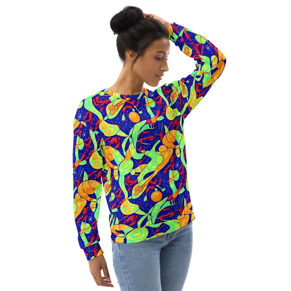 Prism Koi on Sweatshirt — Right Front