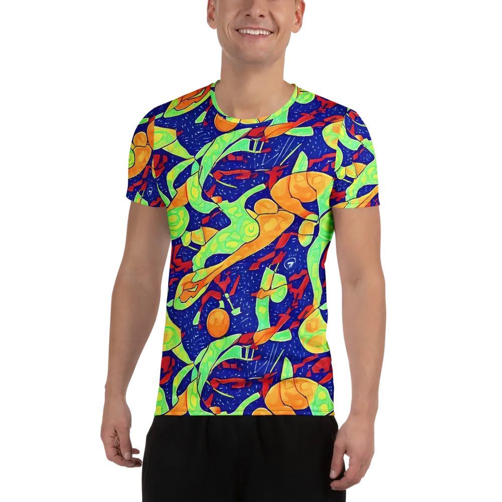 Prism Koi on Men's Athletic T-Shirt — Front
