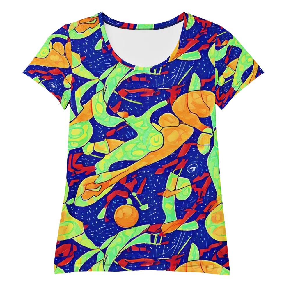 Prism Koi on Women's Athletic T-Shirt — Front