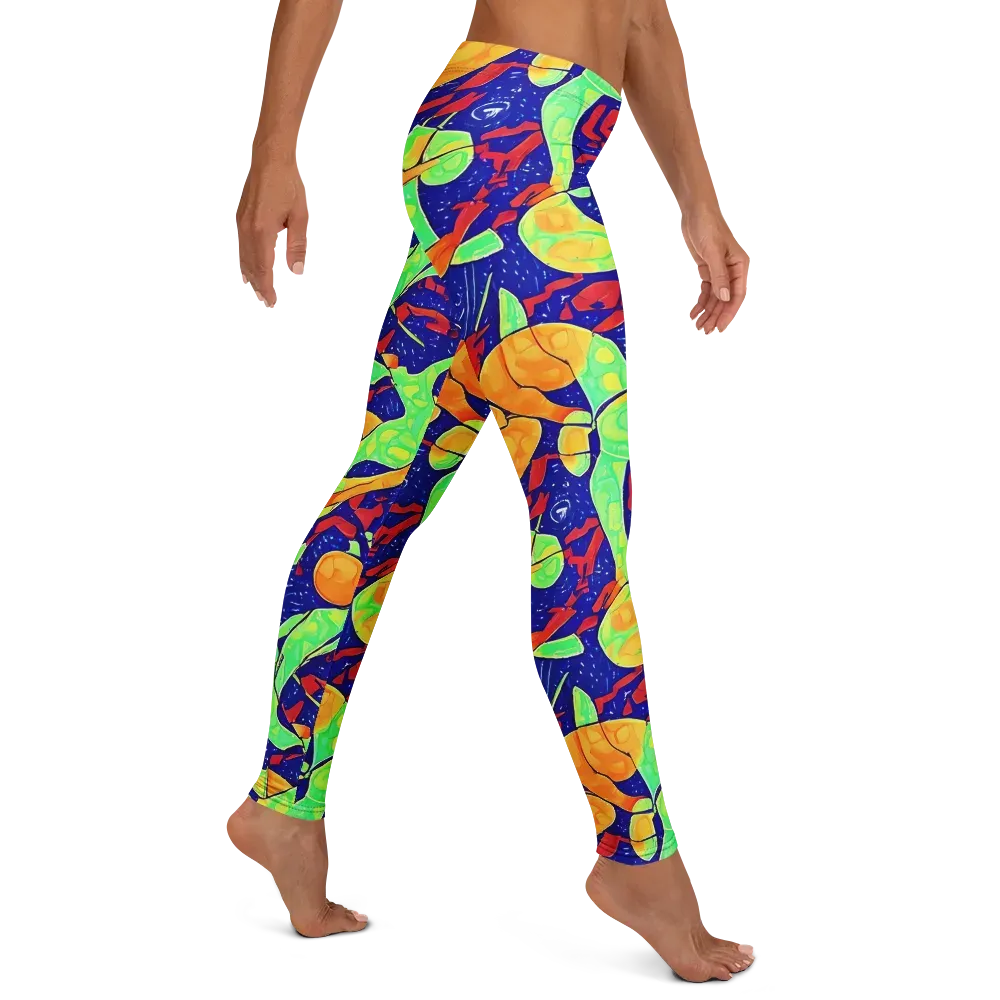 Prism Koi on Leggings — Right