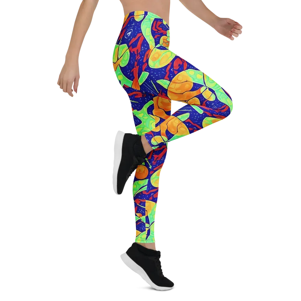 Prism Koi on Leggings — Right