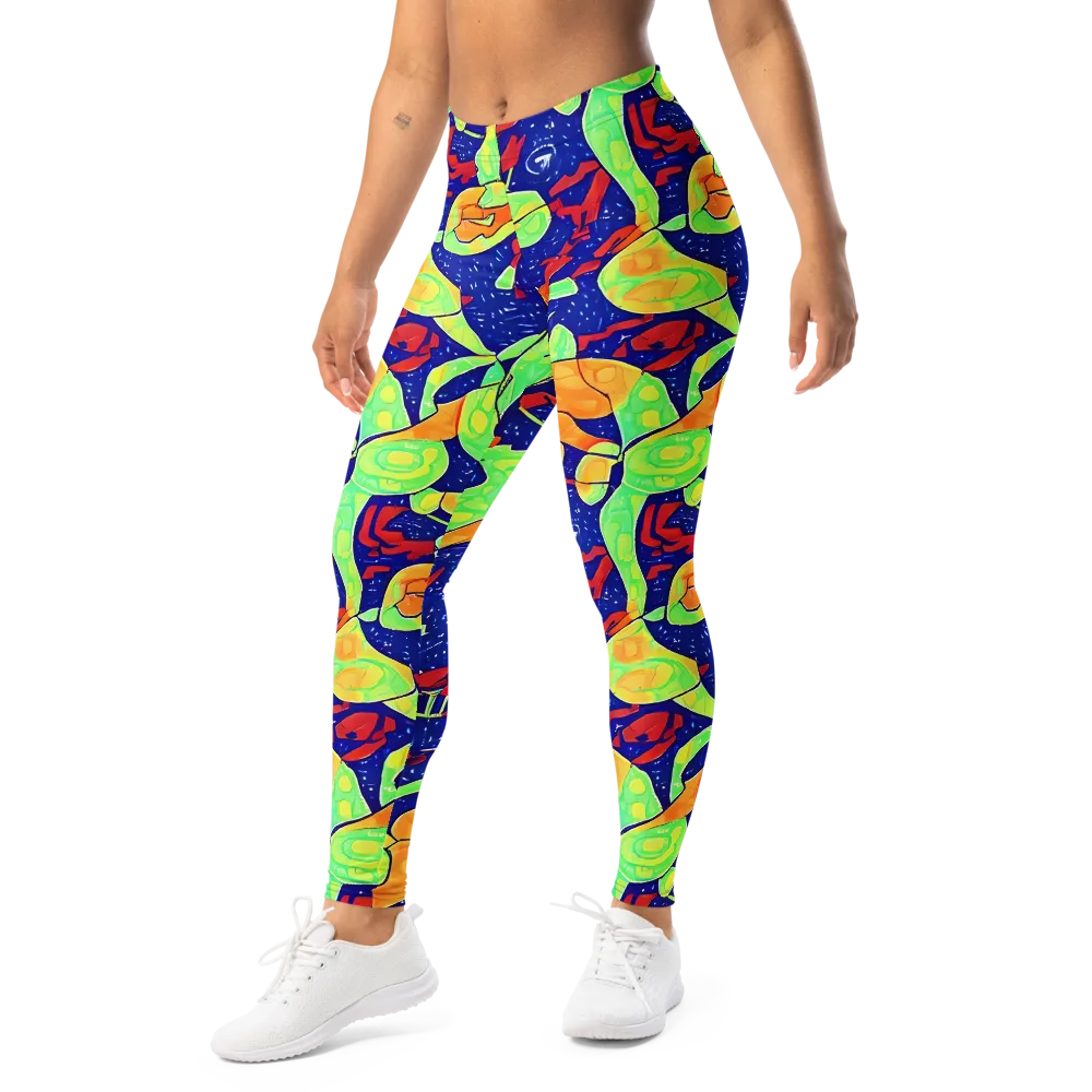 Prism Koi on Leggings — Left Front