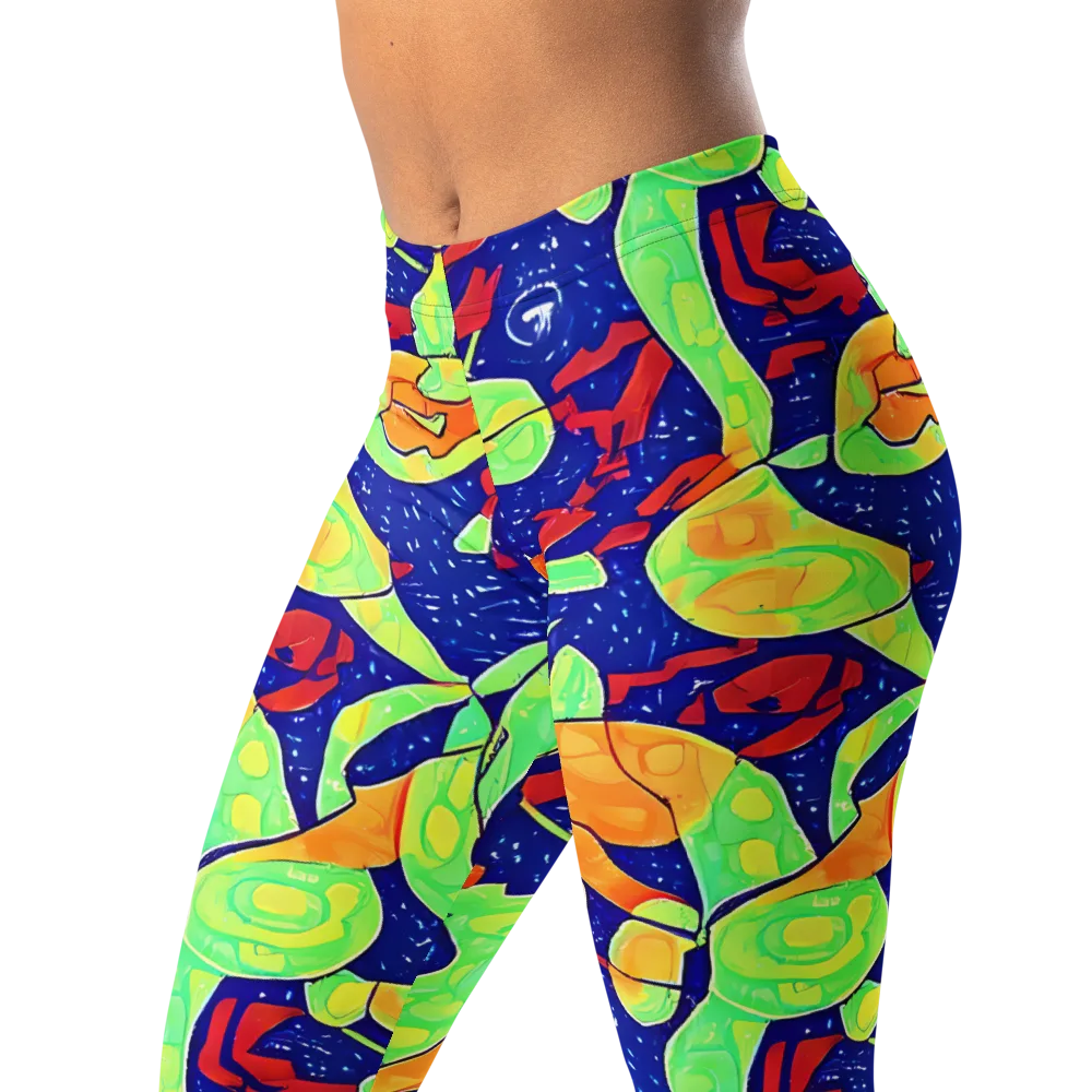 Prism Koi on Leggings — Left Front
