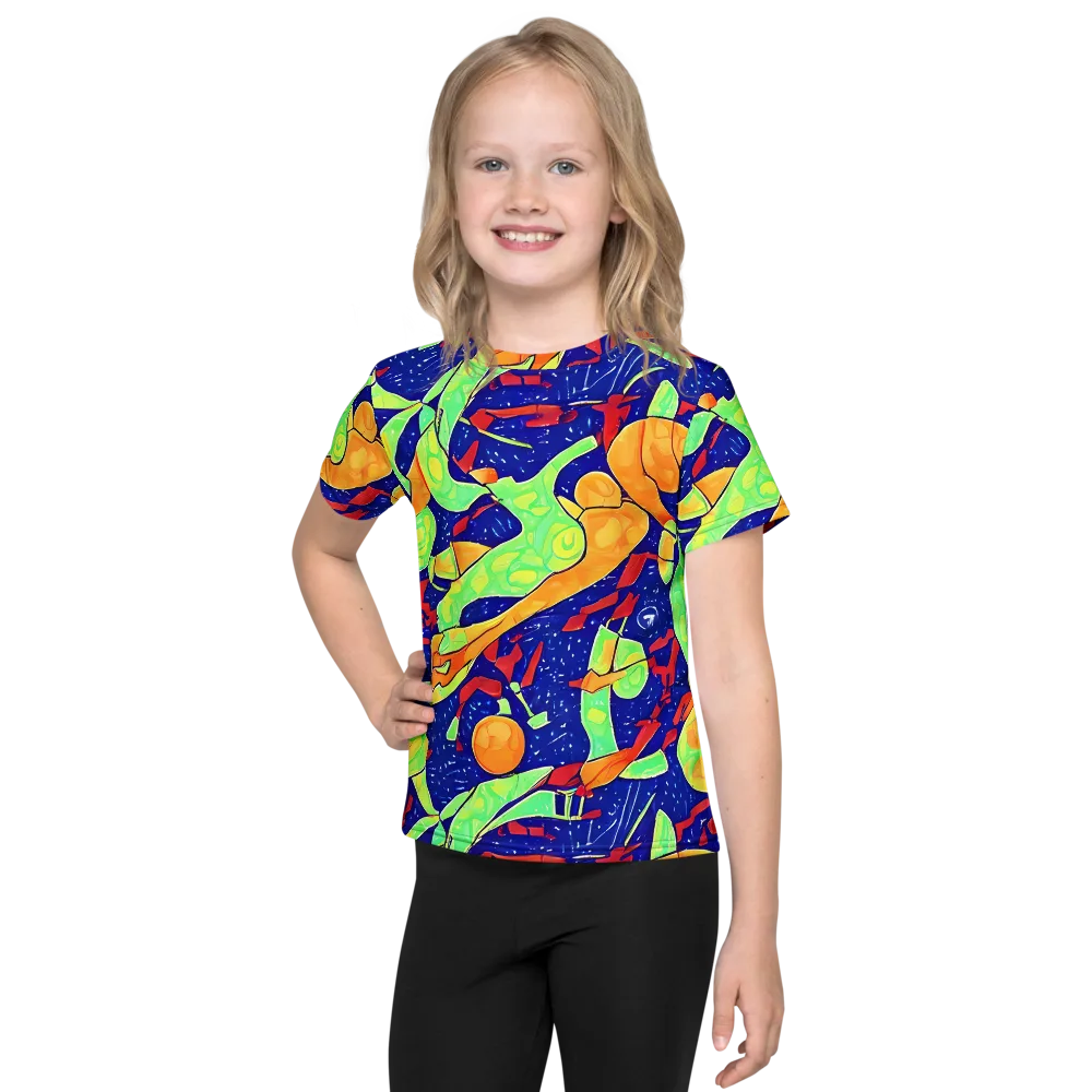 Prism Koi on Kids Crew Neck T-Shirt — Front