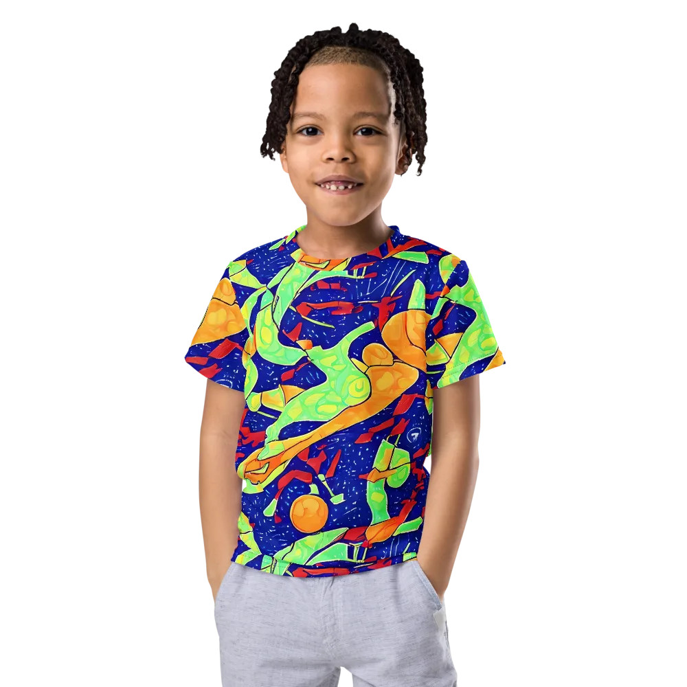 Prism Koi on Kids Crew Neck T-Shirt — Front
