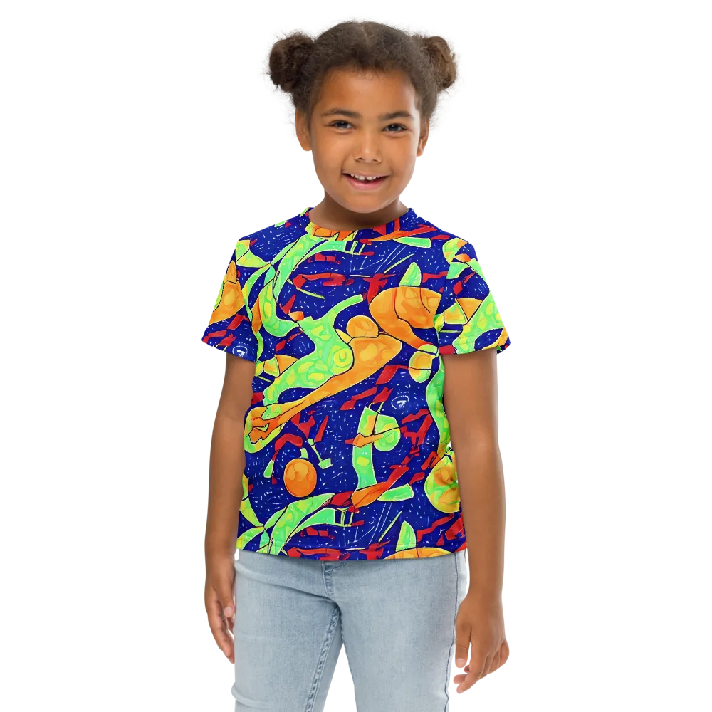 Prism Koi on Kids Crew Neck T-Shirt — Front