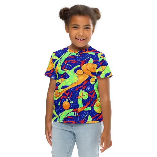 Prism Koi on a Kids Crew Neck T-Shirt