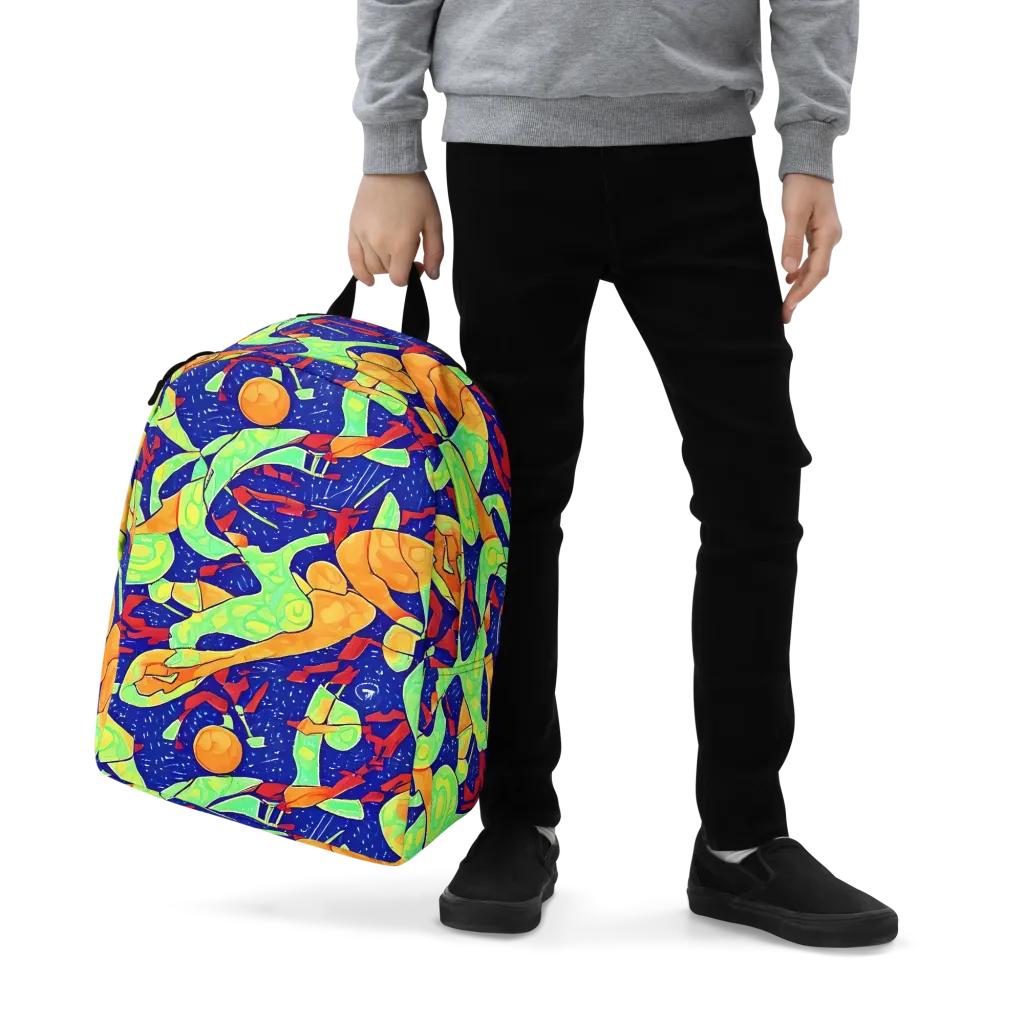 Prism Koi on Minimalist Backpack — Zoomed-in