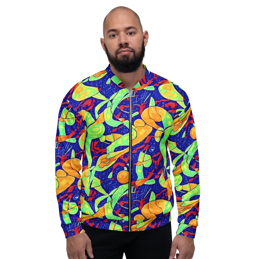Prism Koi on Bomber Jacket — Front