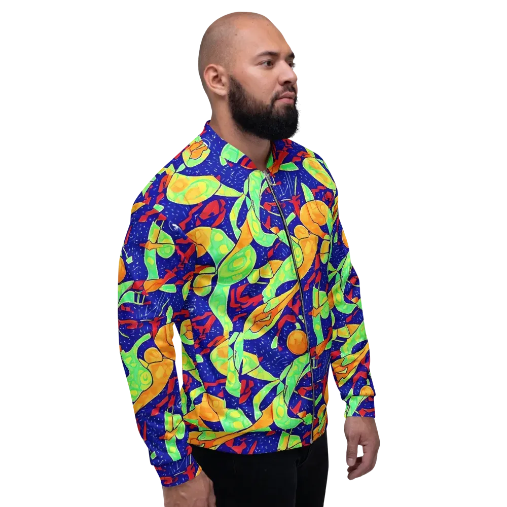 Prism Koi on Bomber Jacket — Right