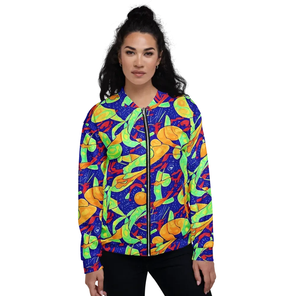 Prism Koi on Bomber Jacket — Front